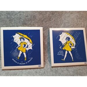 Vintage Morton Salt Coasters